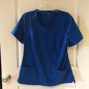 Royal Blue Cherokee Infinity Scrub Top